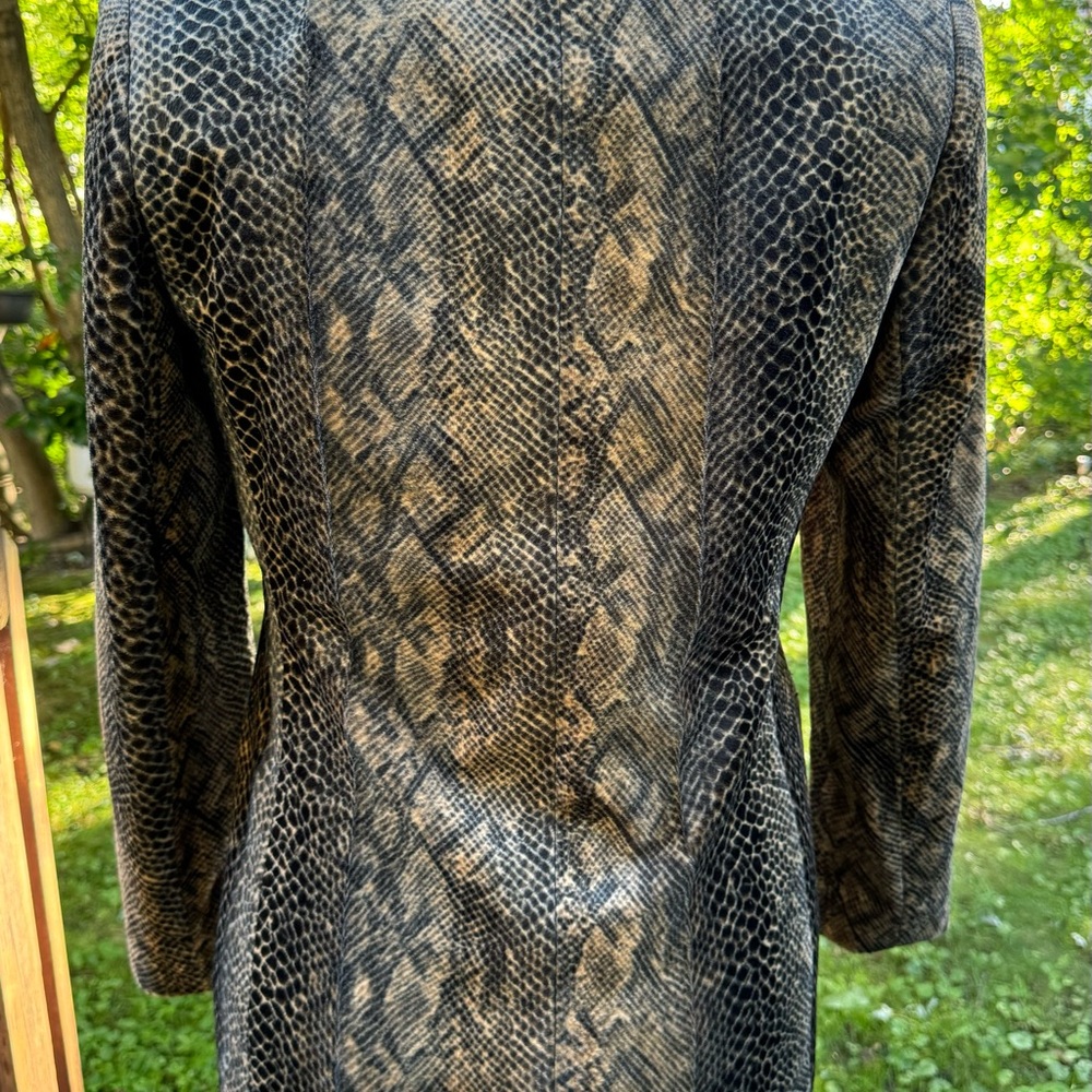 Harve Benard Python Snake Print Faux Fur Jacket L… - image 4